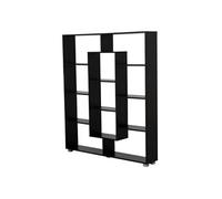 Happy Garden Bibliothèque avec 11 emplacements, Noire Emily. Meuble de Rangement au Design Moderne pour Salon Chambre ou Bureau. Étagères de rangements pour Livres et décorations.