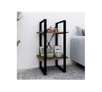 vidaXL Bibliothèque 2 niveaux Chêne brun 40x30x70 cm Bois d'ingénierie821302 Brun G