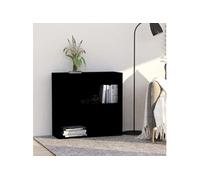 vidaXL Bibliothèque Noir 80x30x76,5 cm Bois d'ingénierie