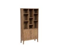 Atmosphera - Bibliothèque 2 portes en bois SABOR - Beige - SABOR G