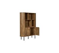 Bibliothèque - Home Deco Factory - Héritage - élégante - Art Déco - Marron Et Noir