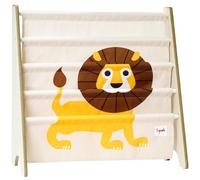 3 Sprouts - Étagère Livre Enfant en Bois - Bibliothèque Montessori pour Enfants - Rangement Livre Enfant - Lion