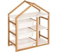 Bibliothèque 3 bacs rangement enfant Bako Atmosphera Blanc G