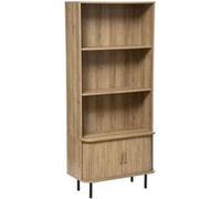 Atmosphera Créateur d'Intérieur - Bibliothèque Colva 2 Portes Effet Chêne - Étagère 5 Cases pour Chambre, Salon, Bureau - L80 x H179,5cm