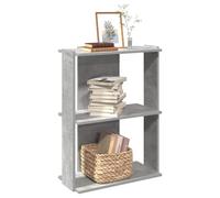 Bibliothèque 3 niveaux chêne fumé 60x30x120cm bois d'ingénierie étagère vidaXL
