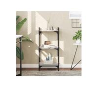 Bibliothèque 3 niveaux sonoma gris 40x30x86cm bois d'ingénierie 837630