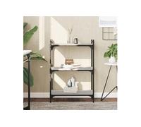 Bibliothèque 3 niveaux sonoma gris 60x30x86cm bois d'ingénierie 837650