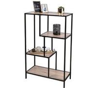 Bibliothèque 4 étagères 114 cm Colorado Noir G