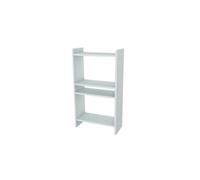 Toilinux - Bibliothèque 4 étages Pera 90 cm - Blanc - Pera Blanc