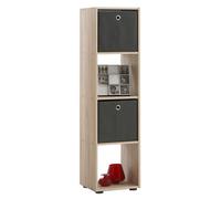 Bibliothèque 4 Niches 140,5x33x36,5 Cm Chêne - Voska Multicolore