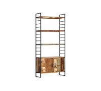 vidaXL Bibliothèque 4 niveaux 80x30x180 cm Bois solide de récupération
