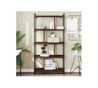Bibliothèque 5 niveaux chêne brun 76x32x158cm bois d'ingénierie 833944