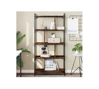 vidaXL Bibliothèque 5 niveaux 833942 chêne fumé bois d'ingénierie 76x32x158 cm