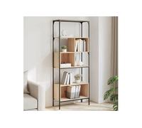 Vidaxl Bibliothèque 5 Niveaux Chêne Sonoma 76x33x188,5 Cm Multicolore