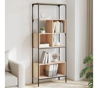 Vidaxl Bibliothèque 5 Niveaux Chêne Sonoma 76x33x188,5 Cm Multicolore