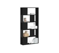 vidaXL Bibliothèque 5 niveaux Bois ingénierie Noir 80,5x23,5x162,5 cm