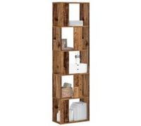 vidaXL Bibliothèque 5 niveaux – bois d'ingénierie, aspect vieux bois