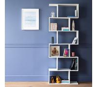 Bibliothèque 6 étagères blanche VIRGINIA