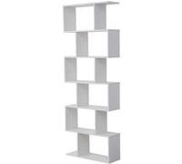 Happy Garden Bibliothèque au Style Moderne 6 étagères Blanche Virginia. Meuble de Rangement pour Salon Chambre ou Bureau. Etagères de rangements pour Livre.