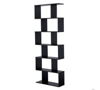 Happy Garden Bibliothèque au Style Moderne 6 étagères Noire Virginia. Meuble de Rangement pour Salon Chambre ou Bureau. Etagères de rangements pour Livre.