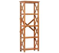 Bibliothèque 60x30x160 cm en bois massif avec finition couleur miel