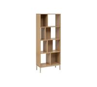5five Bibliothèque Tasso Effet bois naturel 63 x 30 x 159 cm, 8 niches