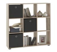 Bibliothèque 9 Niches 104,5x33x108,5 Cm Chêne - Voska Multicolore