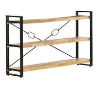 Bibliothèque à 3 niveaux 140x30x80 cm Bois de manguier massif Brun G