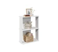vidaXL Bibliothèque à 3 niveaux Blanche 60x30x80 cm Bois d'ingénierie