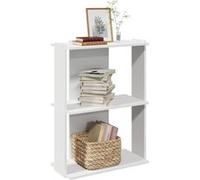 vidaXL Bibliothèque à 3 niveaux Blanche 60x30x80 cm Bois d'ingénierie