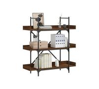 Bibliothèque à 3 niveaux chêne marron 100x33x108,5 cm 837691