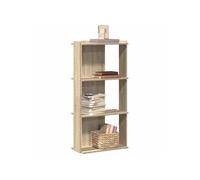 vidaXL Bibliothèque à 3 niveaux 60x30x120 cm Chêne Sonoma G