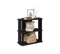 vidaXL Bibliothèque à 3 niveaux Noir 60x30x80 cm Bois d'ingénierie