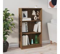 Bibliothèque à 3 Niveaux Rangement Salon Gris Béton Bois d’Ingénierie vidaXL