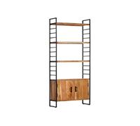 Bois de Manguier Massif Bibliothèque à 4 Niveaux 80x30x180 cm Livres vidaXL