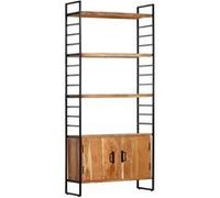 Bibliothèque à 4 niveaux 80x30x180 cm Bois d acacia massif