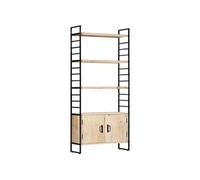 Bibliothèque à 4 niveaux 80x30x180 cm Bois de manguier massif284421