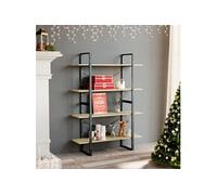 Vidaxl Bibliothèque À 4 Niveaux Chêne Sonoma 100x30x140 Cm Aggloméré