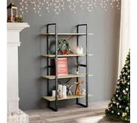 Vidaxl Bibliothèque À 4 Niveaux Chêne Sonoma 80x30x140 Cm Aggloméré