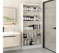 Bibliothèque à 5 étages pour économiser de l'espace au sol, design fin pour un rangement efficace des livres, idéale pour la chambre, le salon et la cuisine