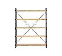 Bibliothèque à 5 niveaux 140x30x180 cm Bois de manguier solide