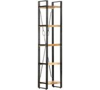 Vidaxl Bibliothèque À 5 Niveaux 40x30x180 Cm Bois De Manguier Massif Marron
