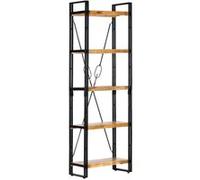 vidaXL Bibliothèque à 5 niveaux 60x30x180 cm en bois de manguier solide Marron
