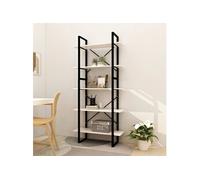 Bibliothèque à 5 niveaux Blanc 80x30x175 cm Bois de pin3081994