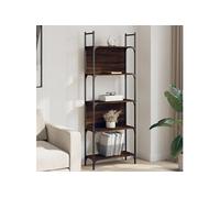 vidaXL Bibliothèque à 5 niveaux chêne marron 60,5x24x166,5 cm