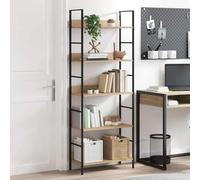 Bibliothèque à 5 Niveaux Étagère à Livres Salon Chêne Bois d’Ingénierie vidaXL