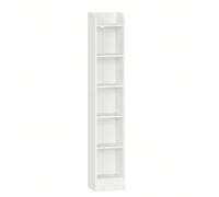 Bibliothèque à 6 niveaux, étagère de rangement, étagère pour objets de collection, panneaux réglables, pour salon, bureau, 24 x 30 x 169,5 cm À propos de cet article1.[Apparence Minimaliste]Des lignes