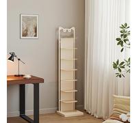 Bibliothèque À Colonne Vertébrale Cadre en Métal, Étagère De Rangement Au Sol avec Design Invisible, Ouverte Moderne pour Petit Espace, Salon, Bureau(White,136cm/53.5in)