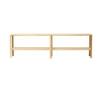 Bibliothèque à Feuilles Form & Refine 2x2 en Chêne Huilé Blanc