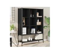 vidaXL Bibliothèque 3214329 102x30x141,5 cm Bois d'ingénierie Noir